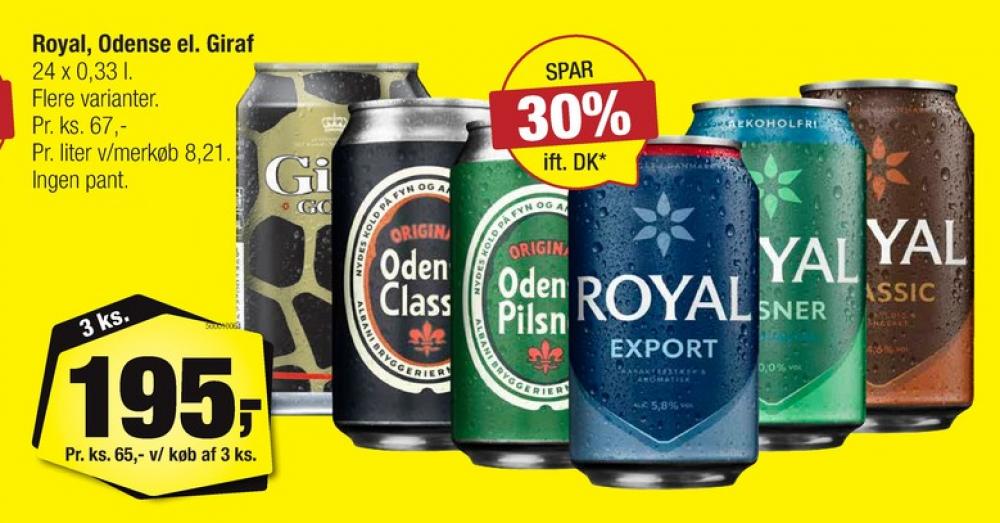 Royal Classic, Øl 24 pk.