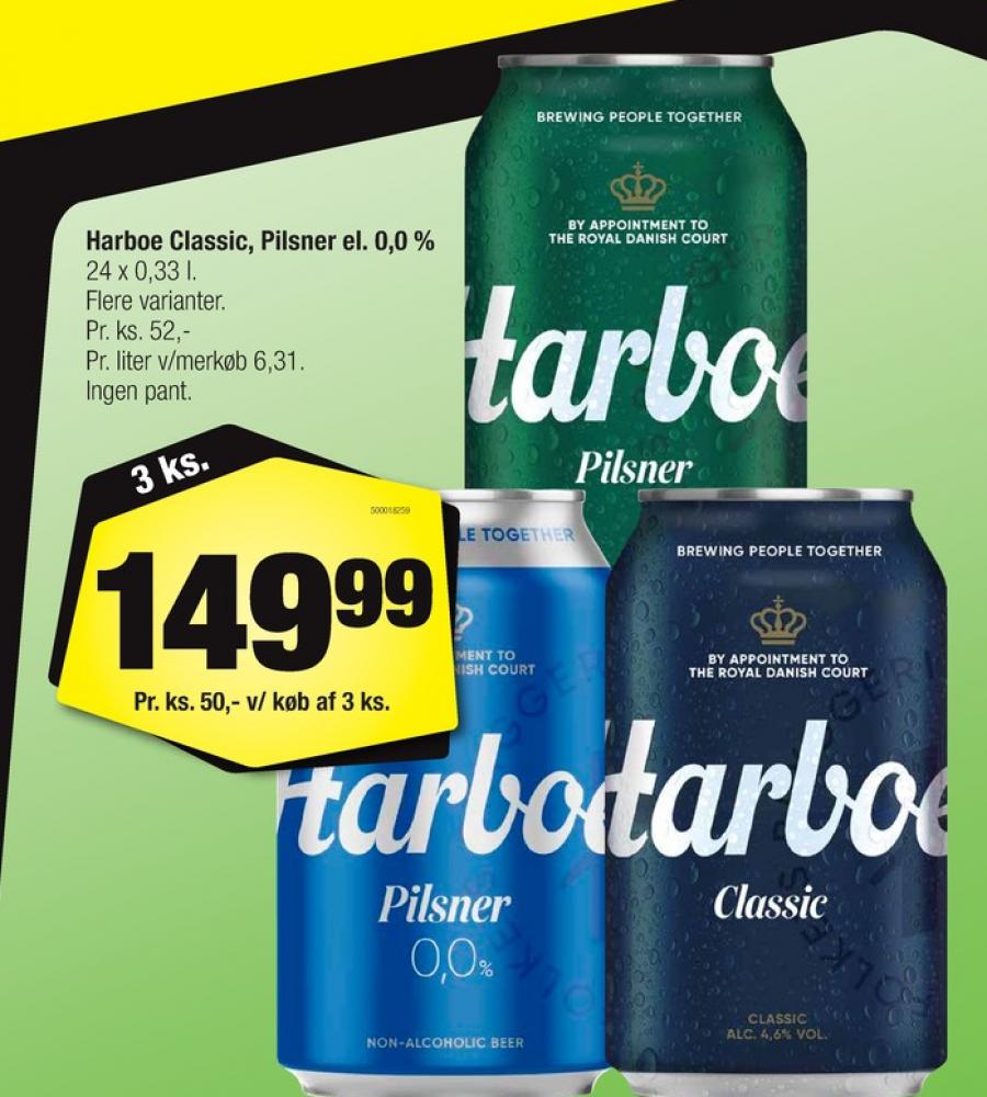 Harboe Classic, Øl 24 pk.