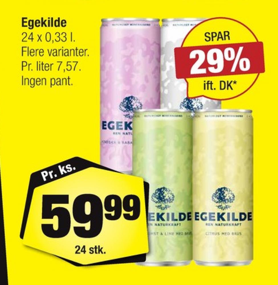 Egekilde Citrus, Mineralvand med brus 24 pk.