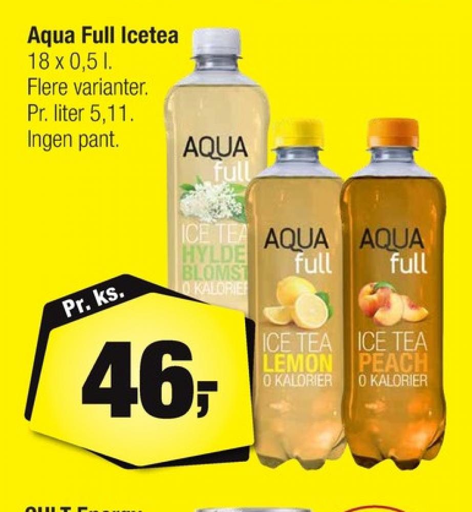 Aqua Full, Ice Tea Hyldeblomst 18 pk.