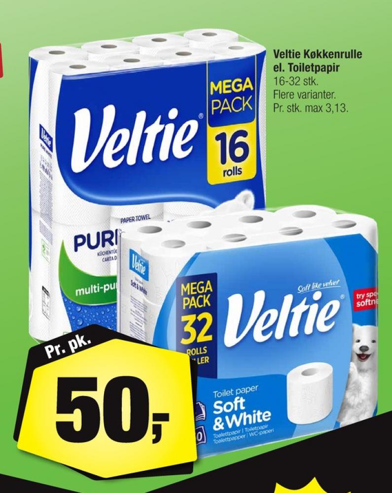 Veltie, Toiletpapir