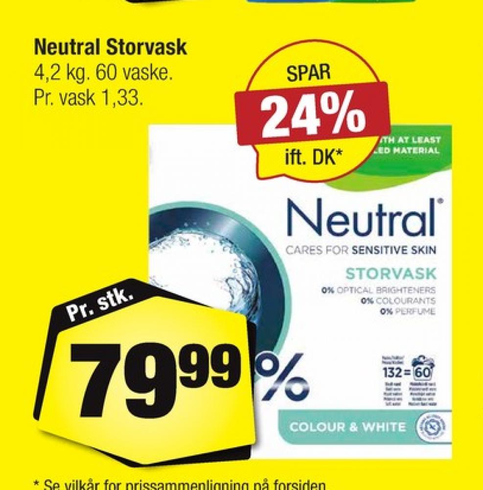 Neutral, Vaskepulver