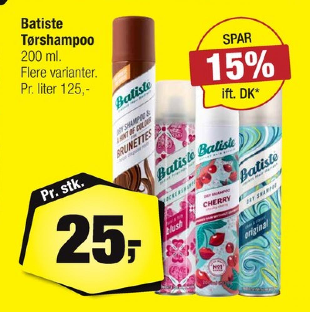 Batiste, Tørshampoo