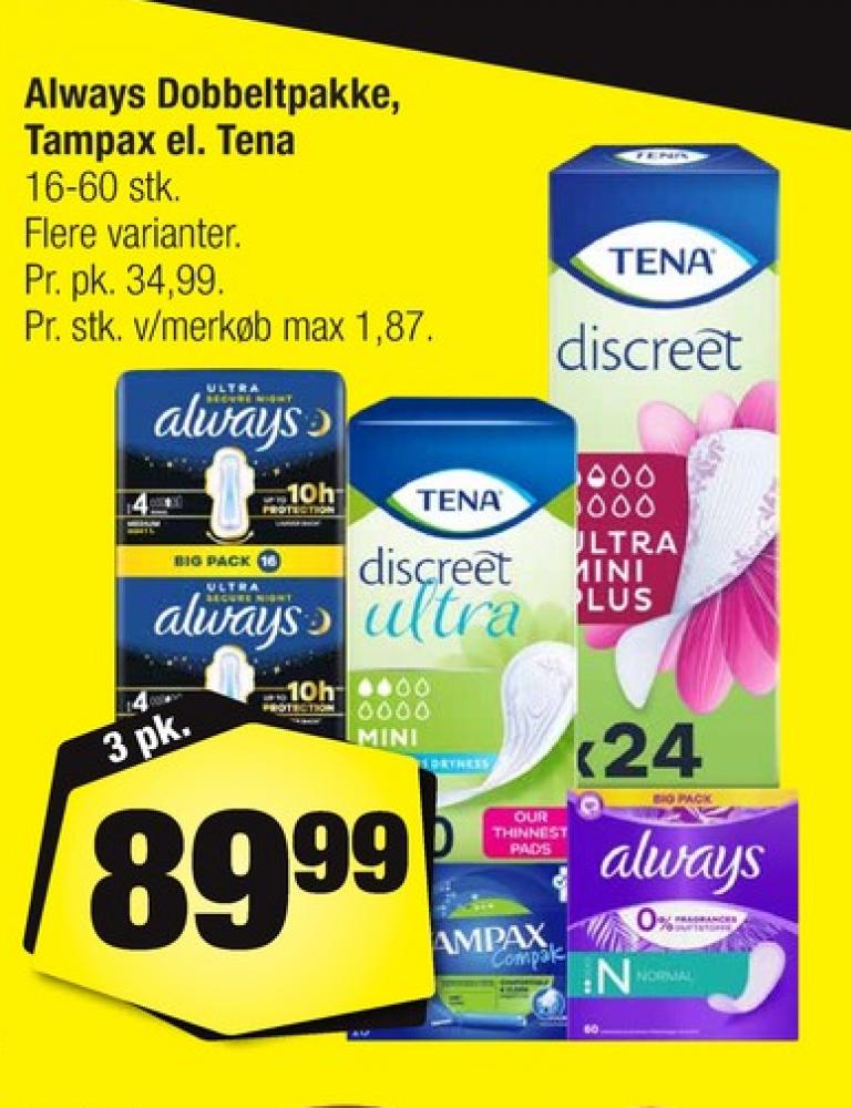 Tampax, Tamponer
