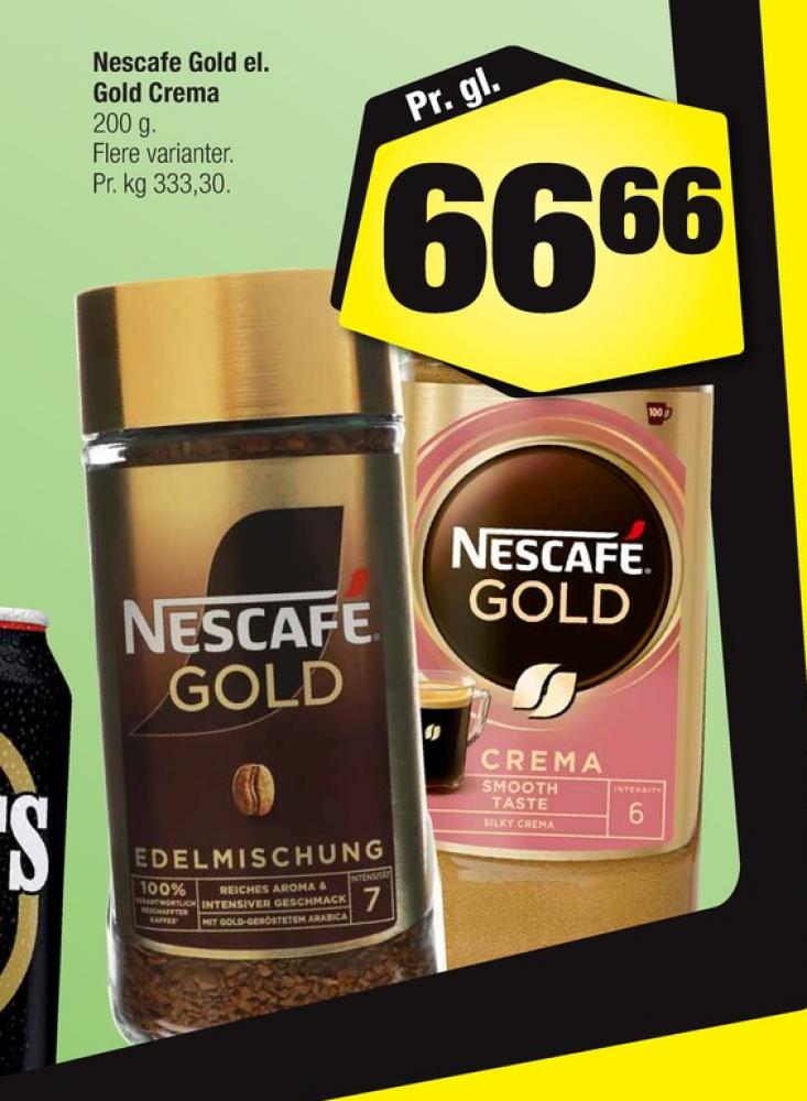 Nescafe Gold Crema, Instant Kaffe