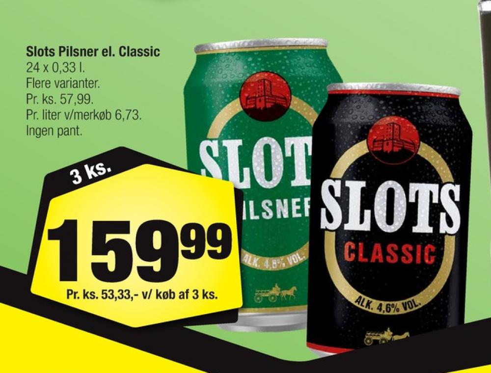 Slots Pilsner, Øl 24 pk.