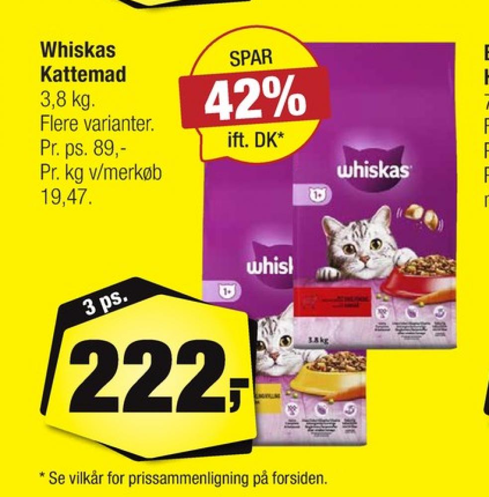 Whiskas, Kattefoder