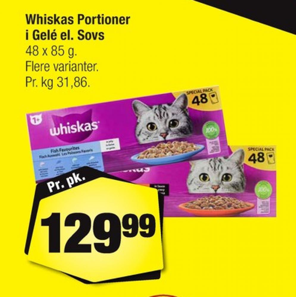 Whiskas, Kattefoder