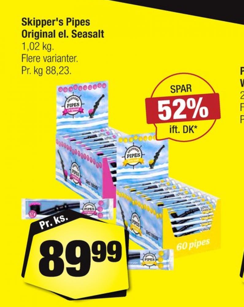 Skippers Pipes, Lakridspiber Seasalt