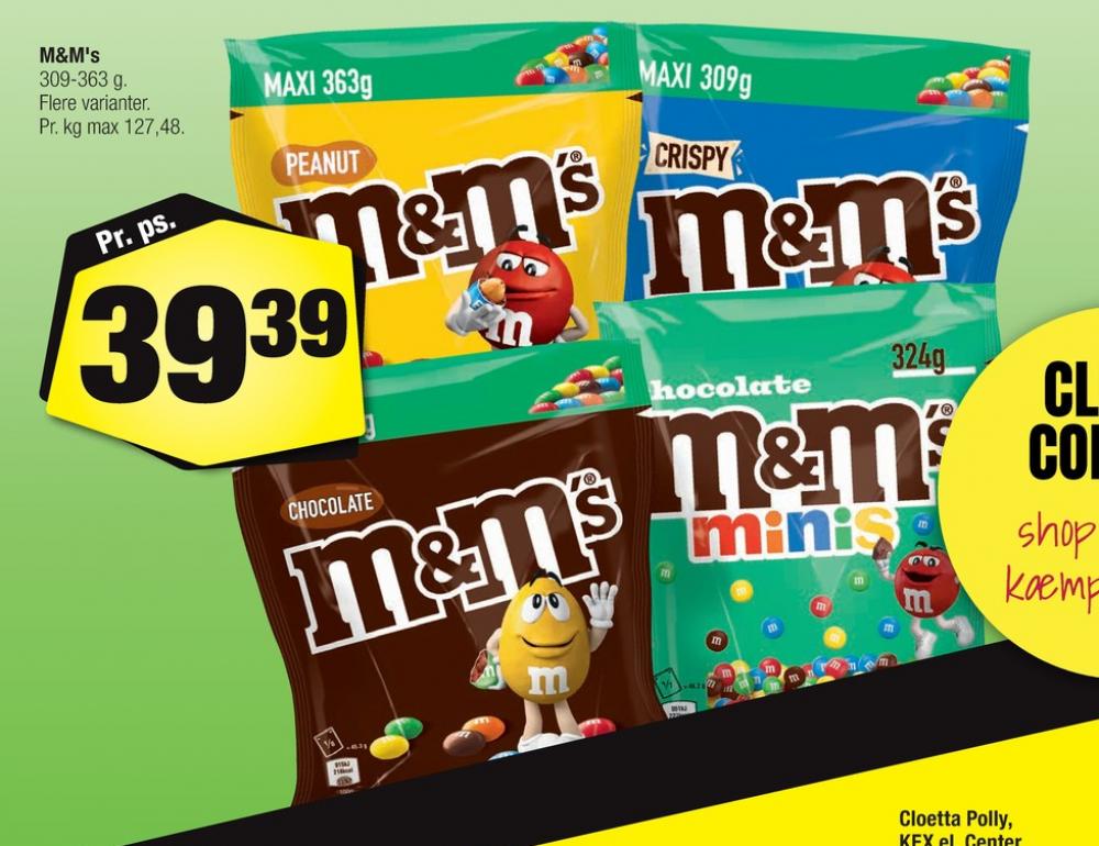 M&Ms, Chokoladepastiller Chocolate