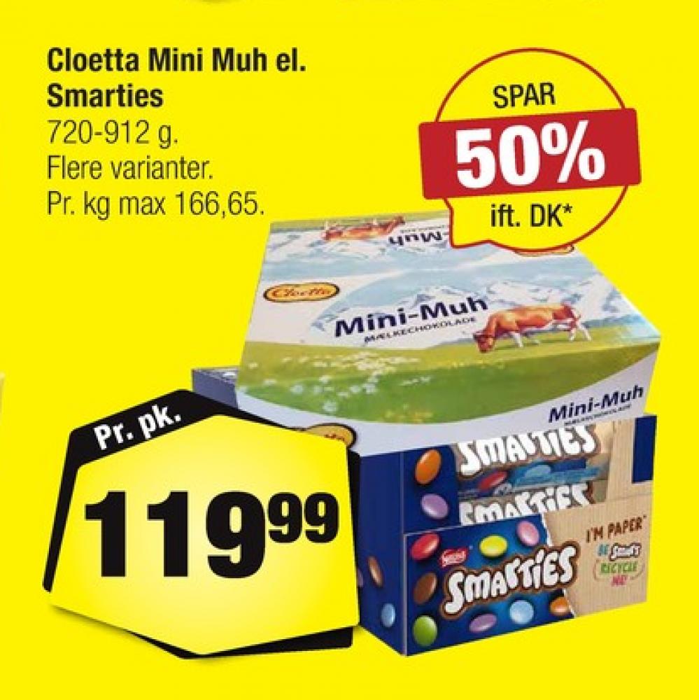 Cloetta Mini Muh, Chokoladebar