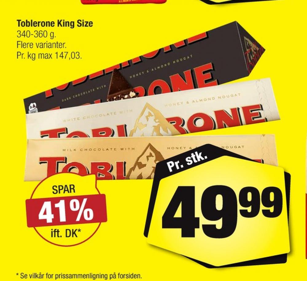 Toblerone, Chokolade White