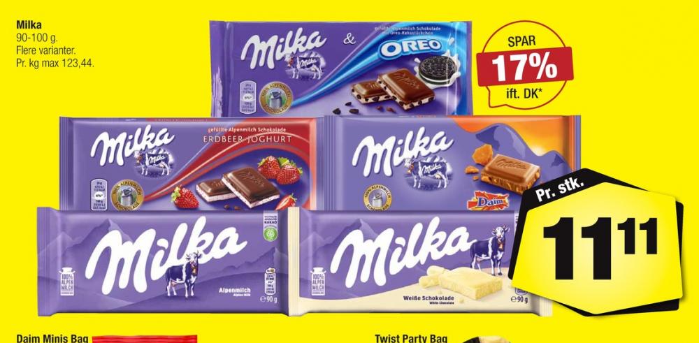 Milka, Chokoladeplade Hvid Chokolade