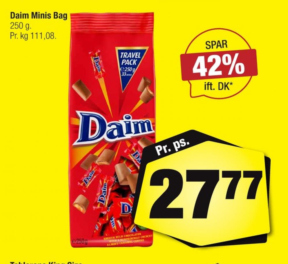 Daim, Chokolade