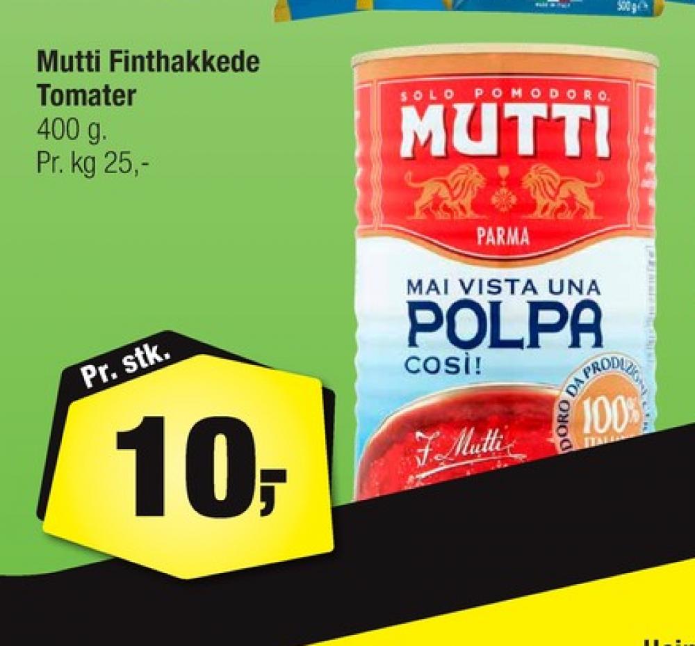 Mutti, Tomater