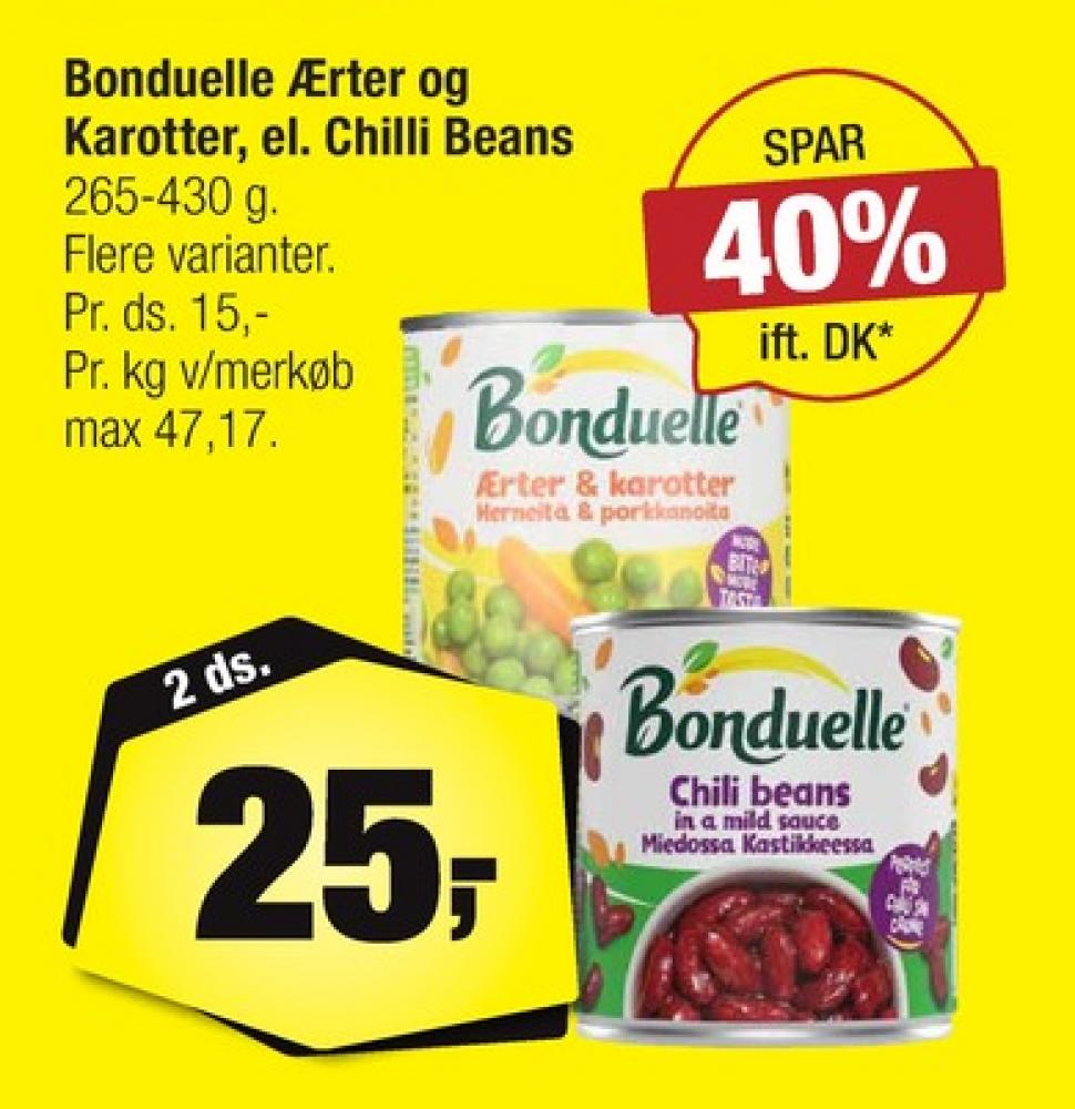 Bonduelle, Bønner
