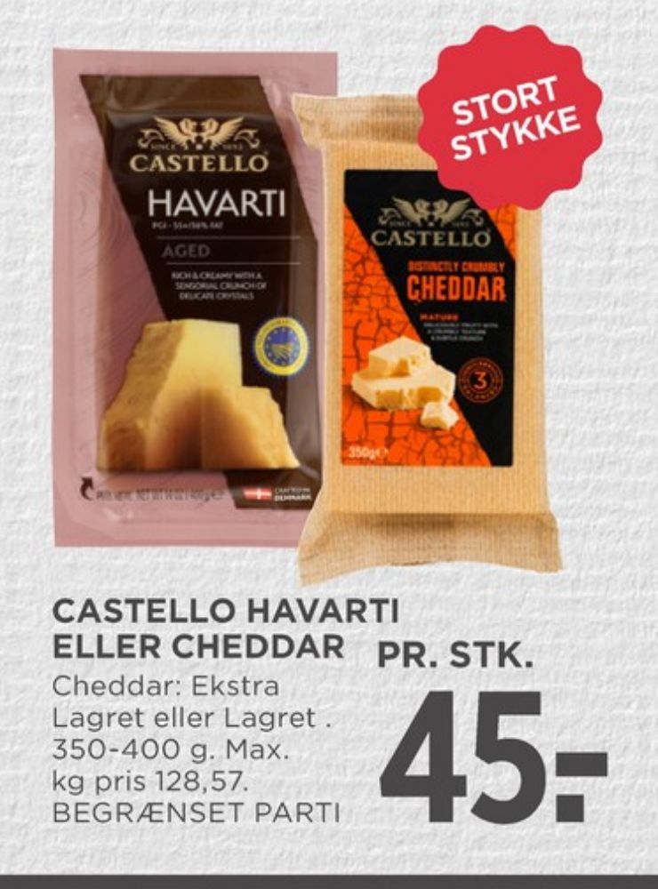 Castello, Cheddar Ekstra lagret