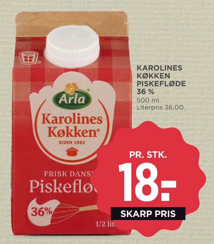 Karolines, Piskefløde 36%