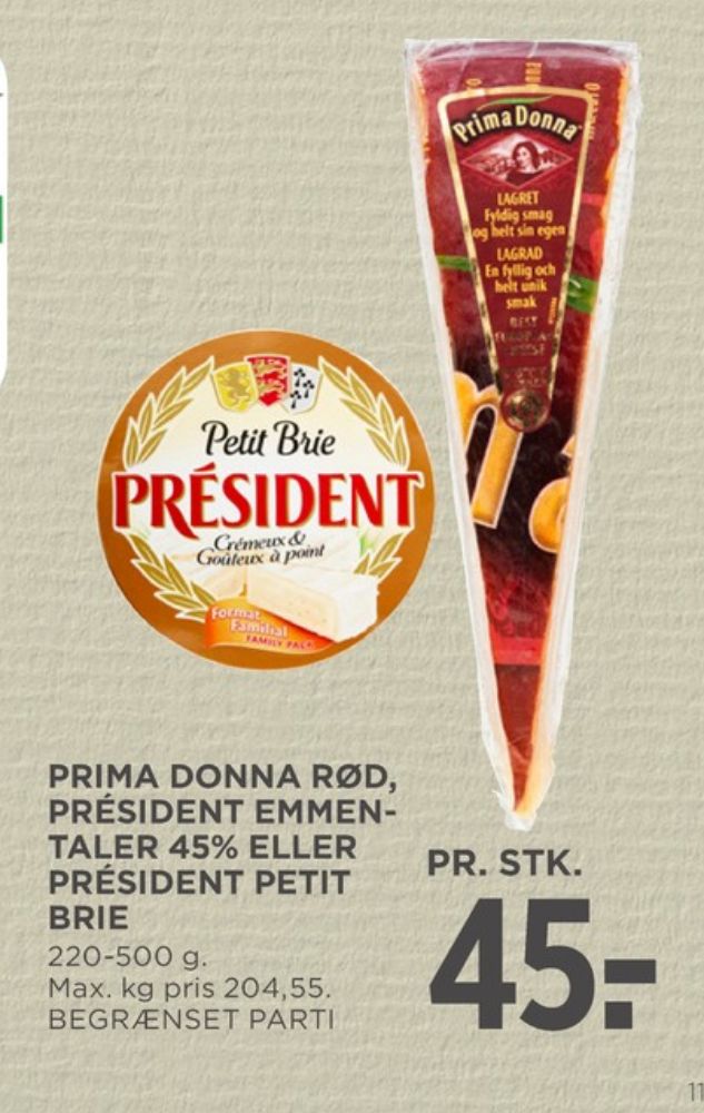 Prima Donna, Specialost Rød Lagret