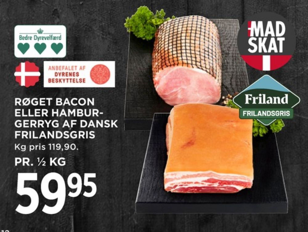 FRILAND Frilandsgris, Hamburgerryg