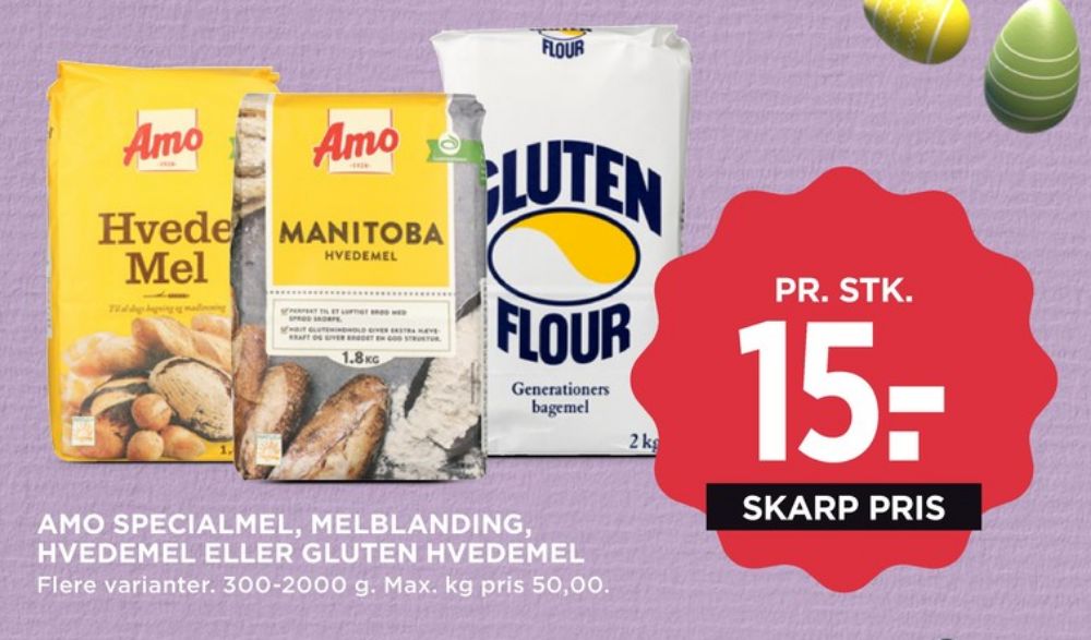 Gluten Flour, Hvedemel