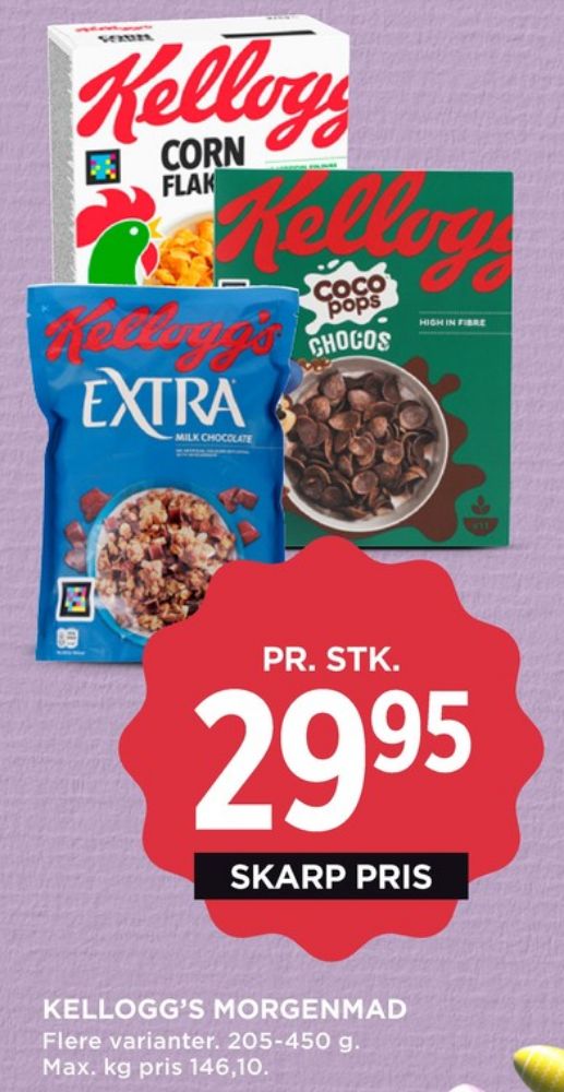 Kelloggs Coco Pops Chocos, Morgenmadsprodukt