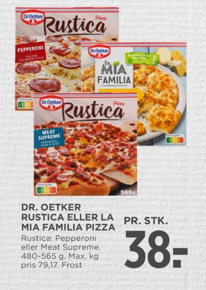 Dr Oetker La Mia Familia, Pizza