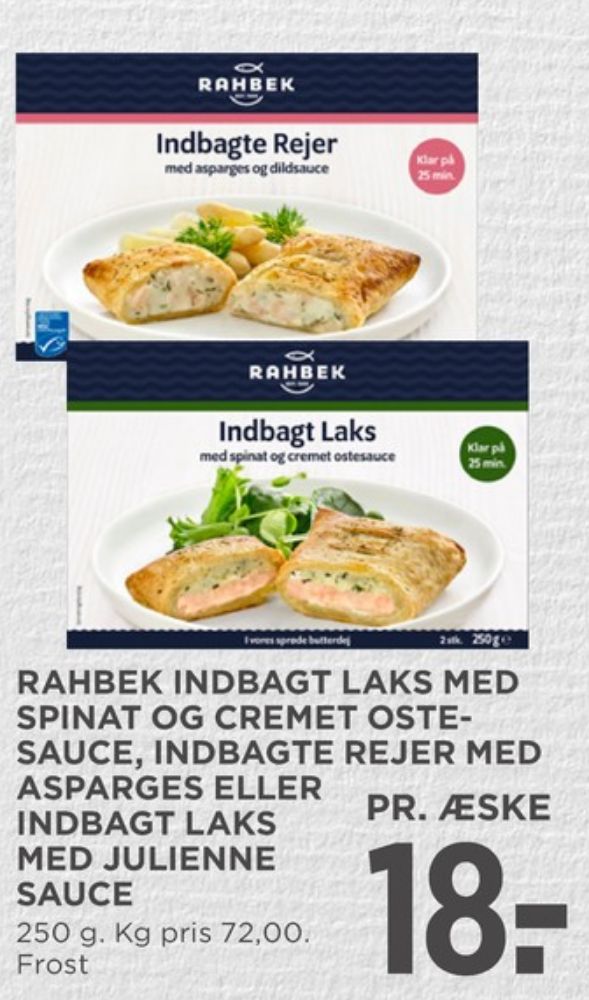 Rahbek, Indbagte Rejer med Asparges og Dildsauce