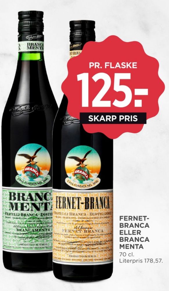 Fernet Branca Brancamenta, Bitter