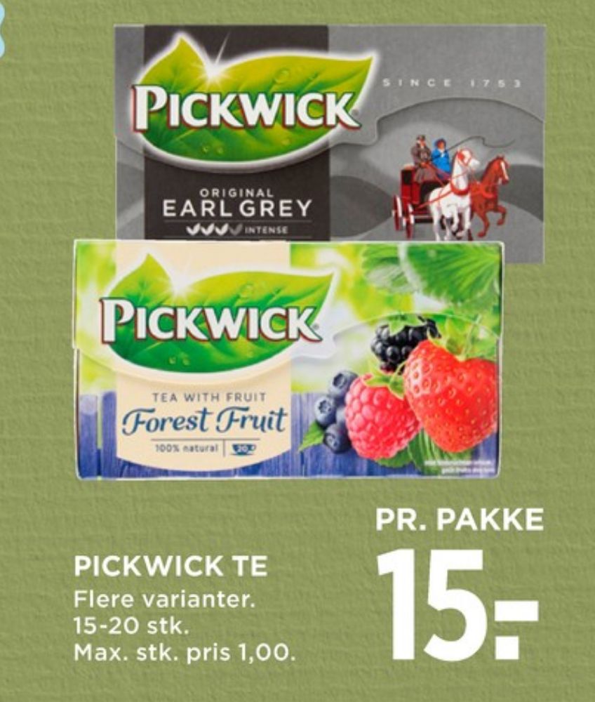 Pickwick, Earl Grey Tebreve
