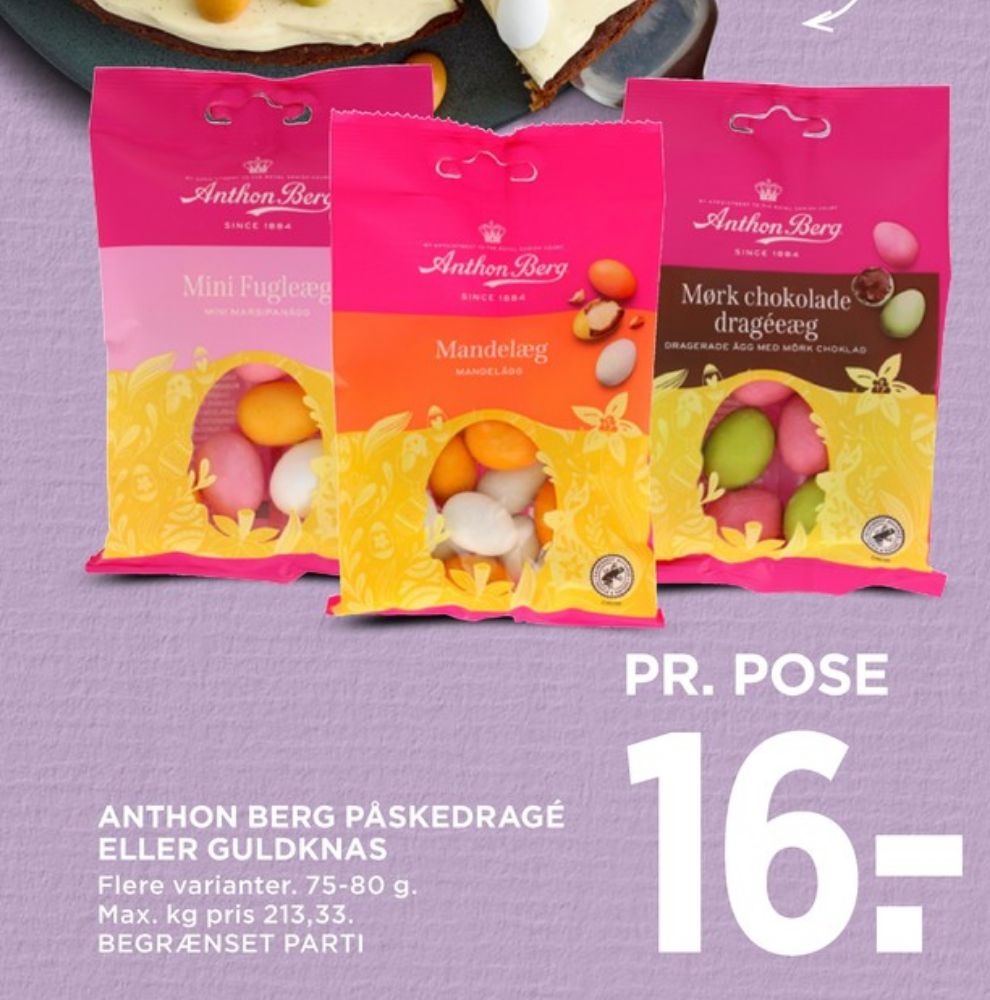 Anthon Berg, Chokoladeæg Mørk Chokolade Dragéeæg