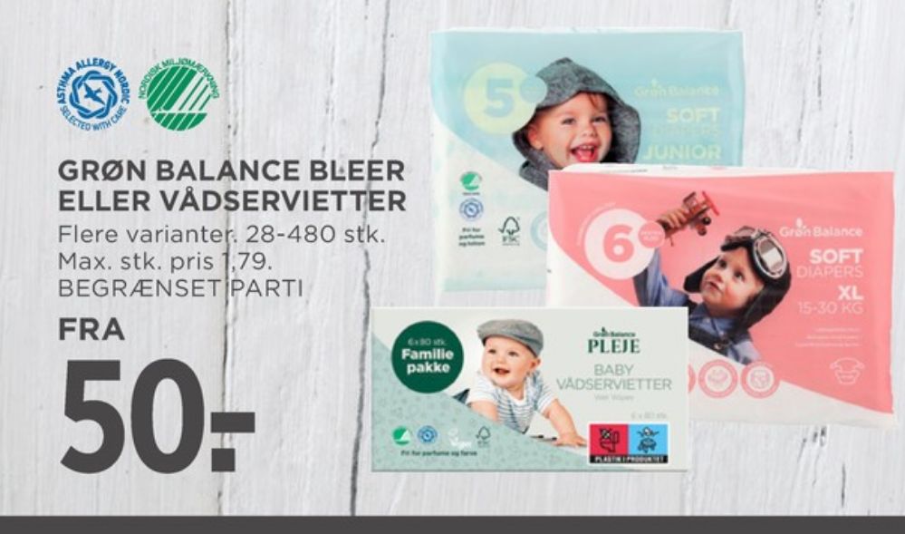 Grøn Balance, Vådservietter