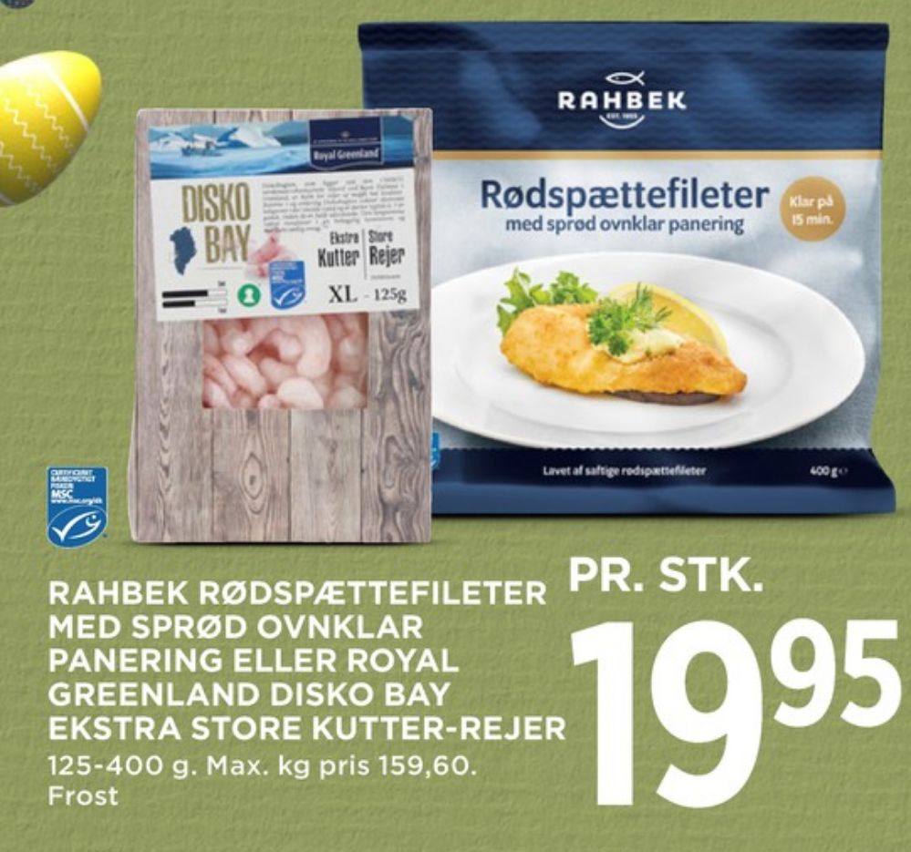 Rahbek, Rødspættefileter