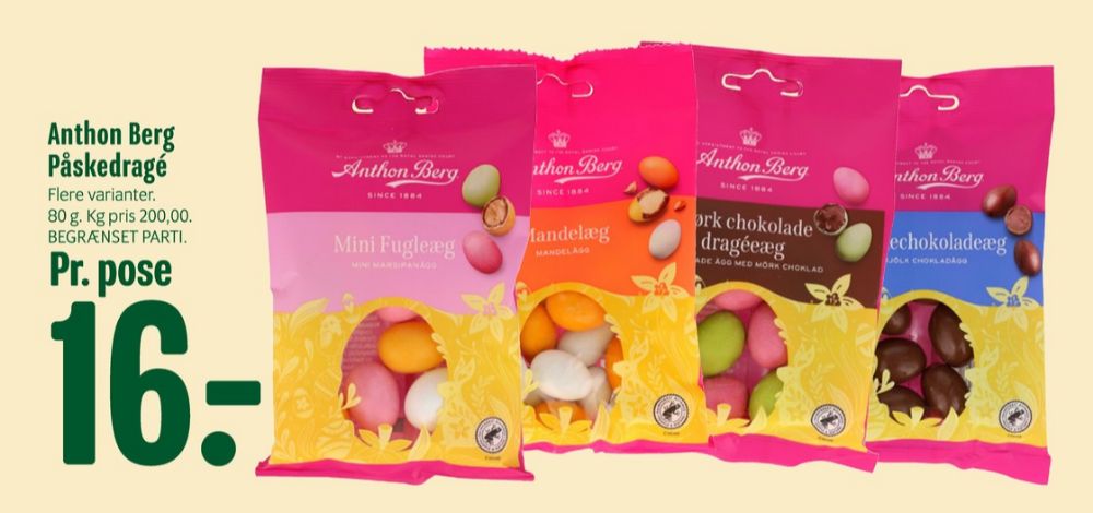 Anthon Berg, Chokoladeæg Mørk Chokolade Dragéeæg