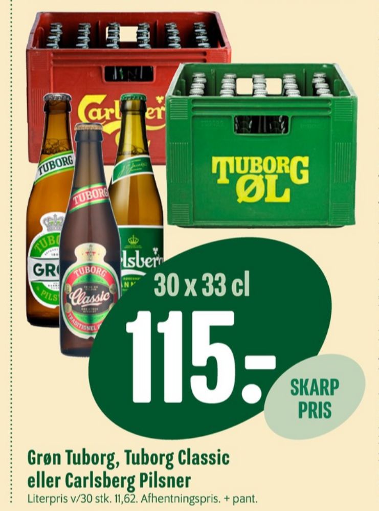 Tuborg Grøn, Øl