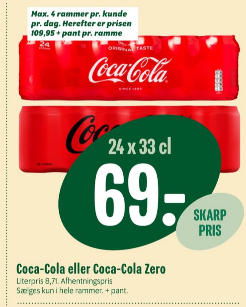 Coca Cola Zero, Cola 24 pk.