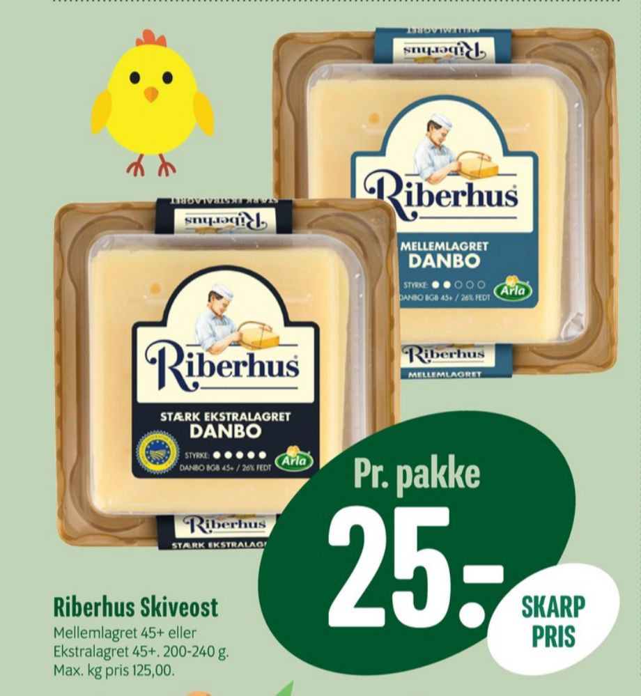 Riberhus, Skiveost Danbo Ekstralagret