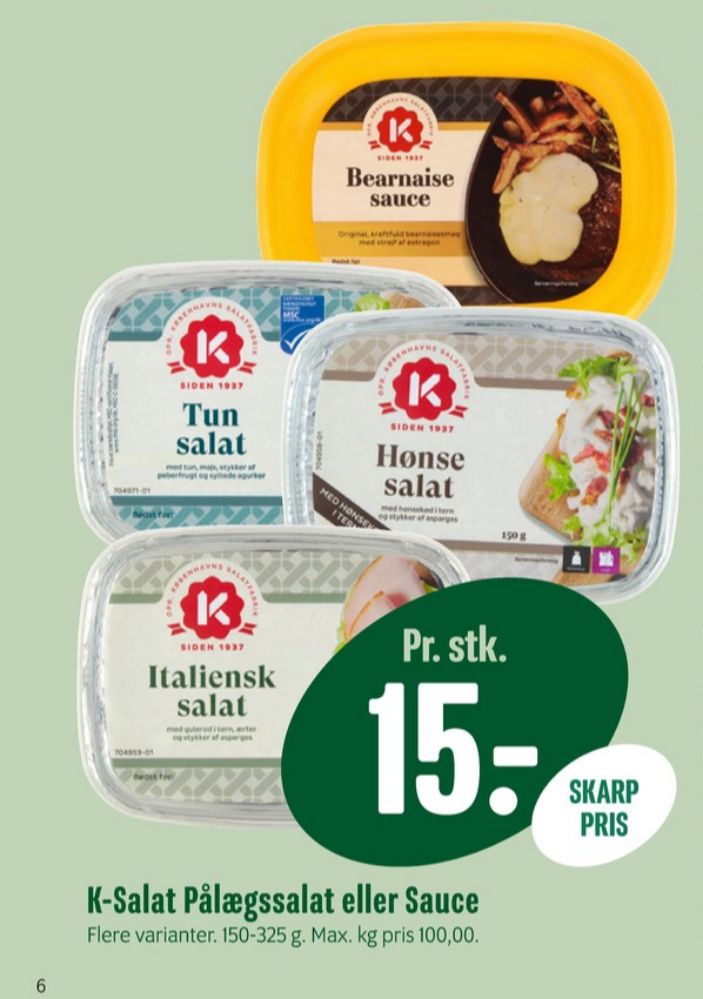K-salat, Bearnaisesauce