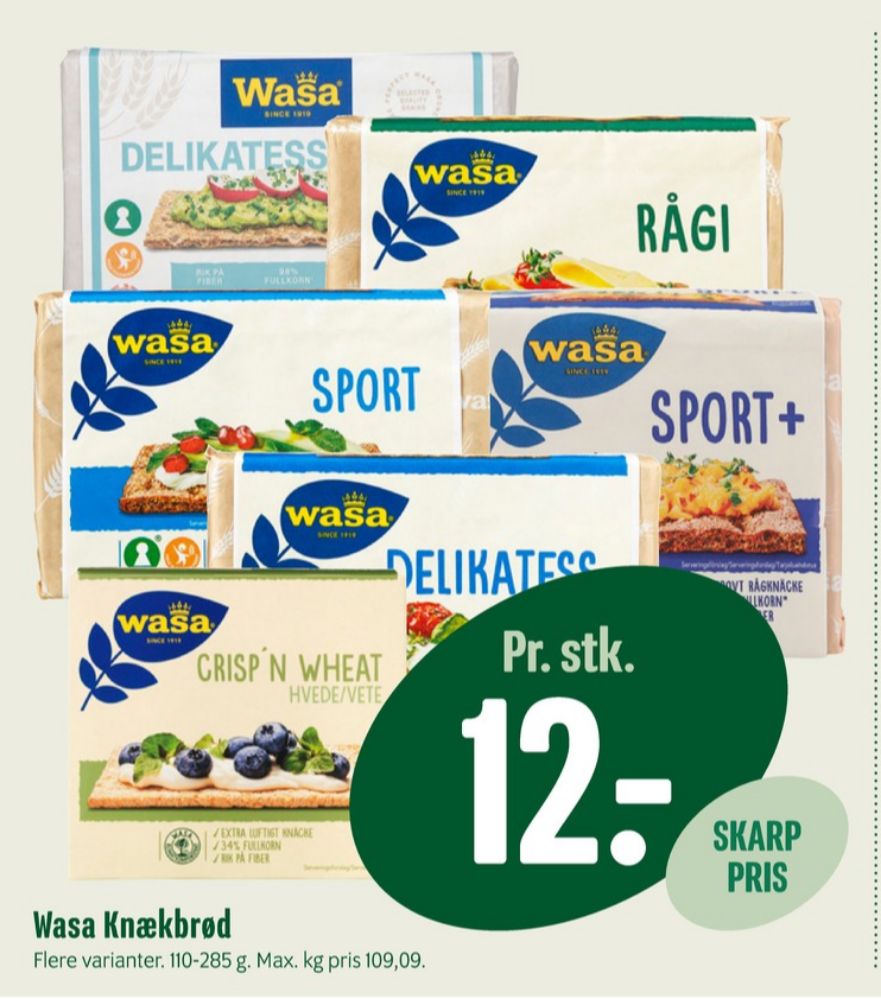 Wasa, Delikatesse Sesam knækbrød