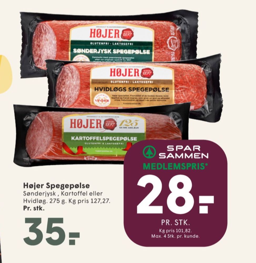 Højer Pølser, Sønderjysk Spegepølse