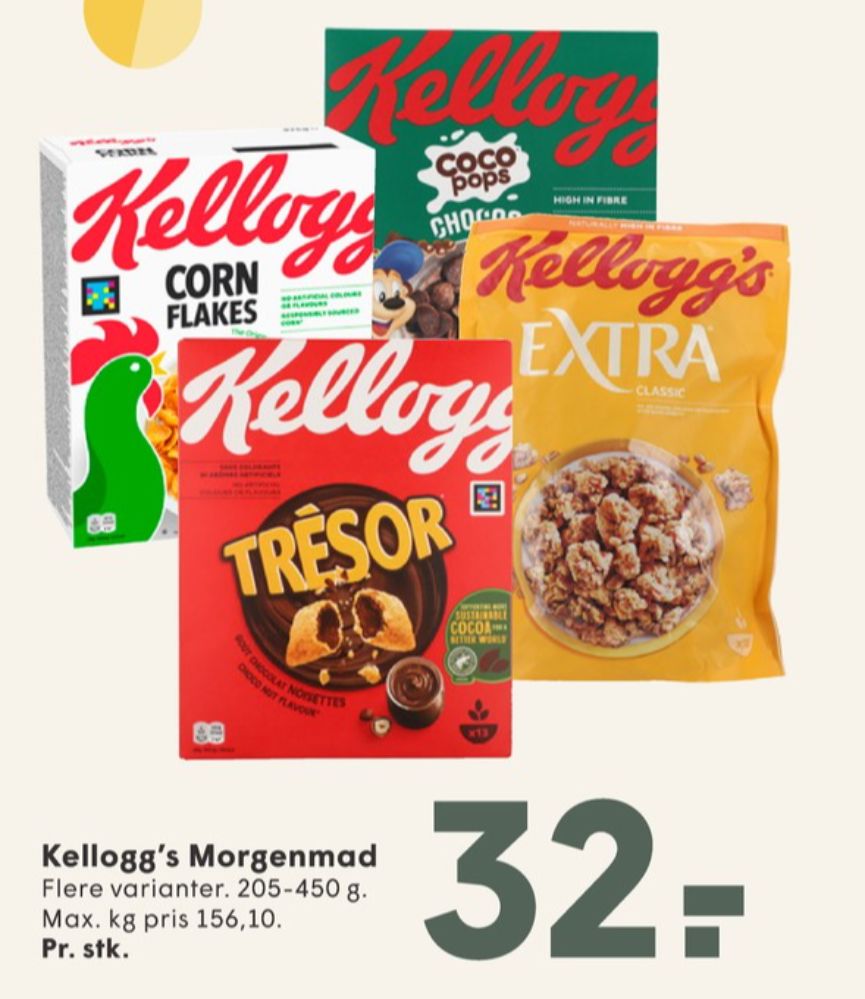 Kelloggs Tresor Choco Roulette, Morgenmadsprodukt