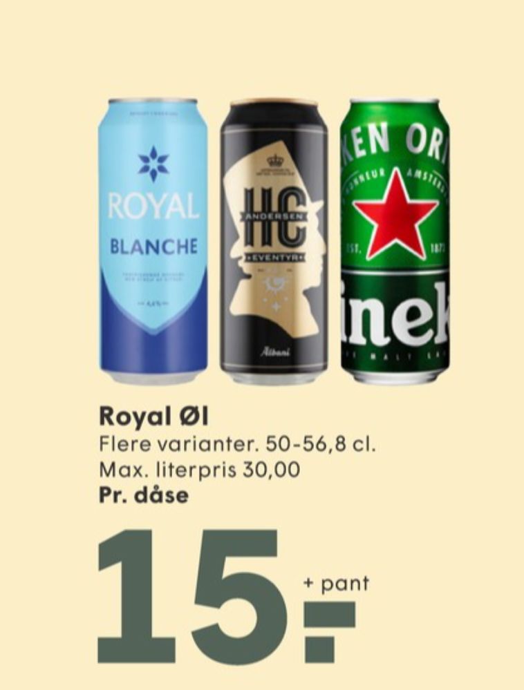 Royal Export, Øl