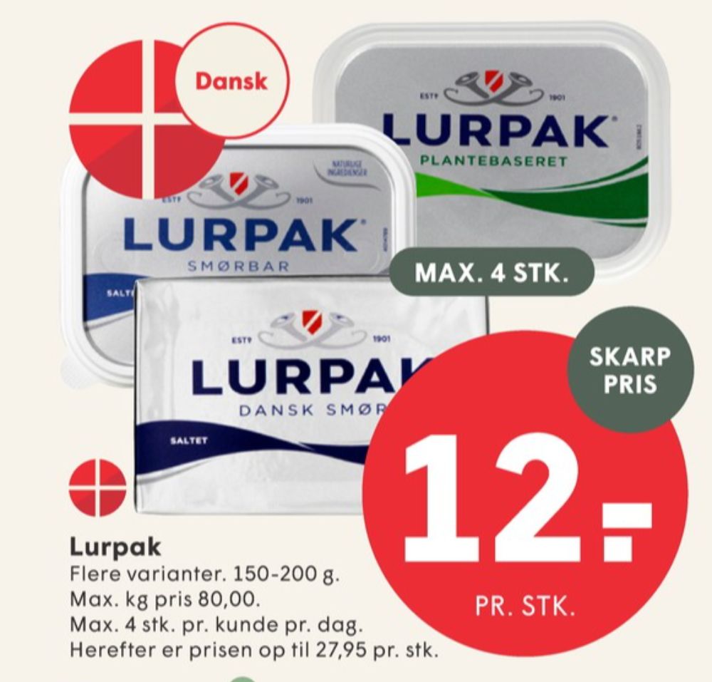 Lurpak, Smørbar