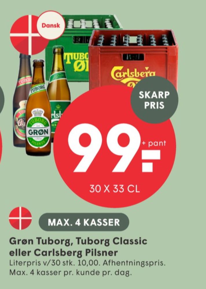 Tuborg Classic, Øl