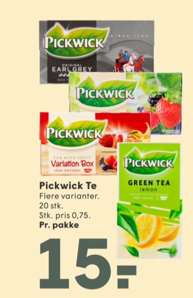 Pickwick, Earl Grey Tebreve