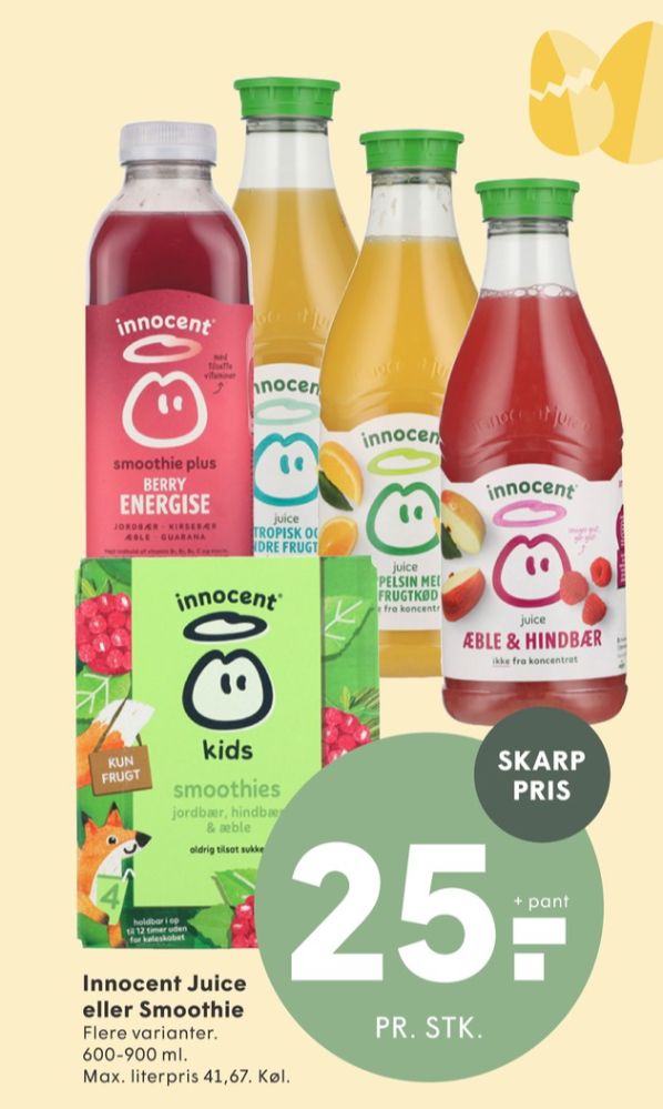 innocent, Æblejuice, Hindbær