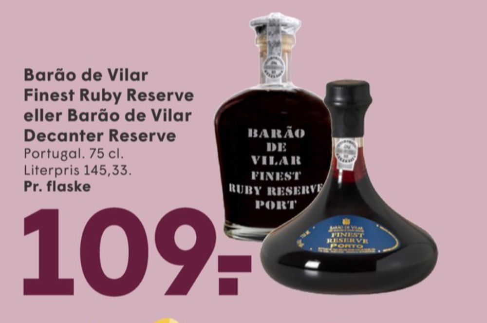 Barao de Vilar Decanter Reserve Tawny, Portvin