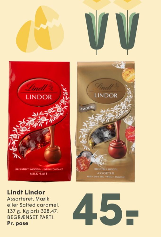 Lindt Lindor, Chokoladekugler Assorted