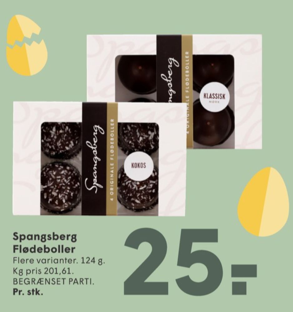 Spangsberg, Flødeboller Kokos