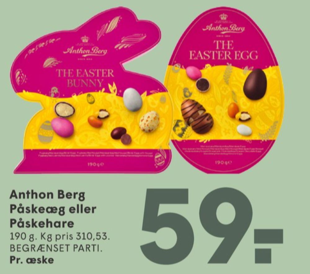 Anthon Berg The Easter Bunny, Dessertchokolade